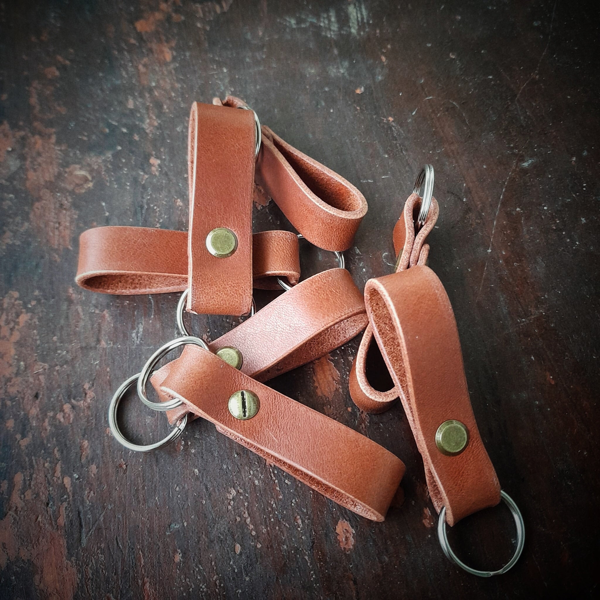 Cowhide Key Chain – Handmade Leather