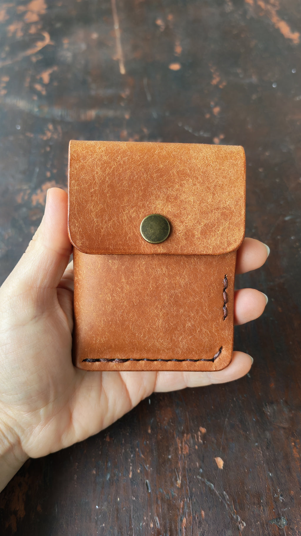 Alnilam – Handmade Full-Grain Leather Card Holder