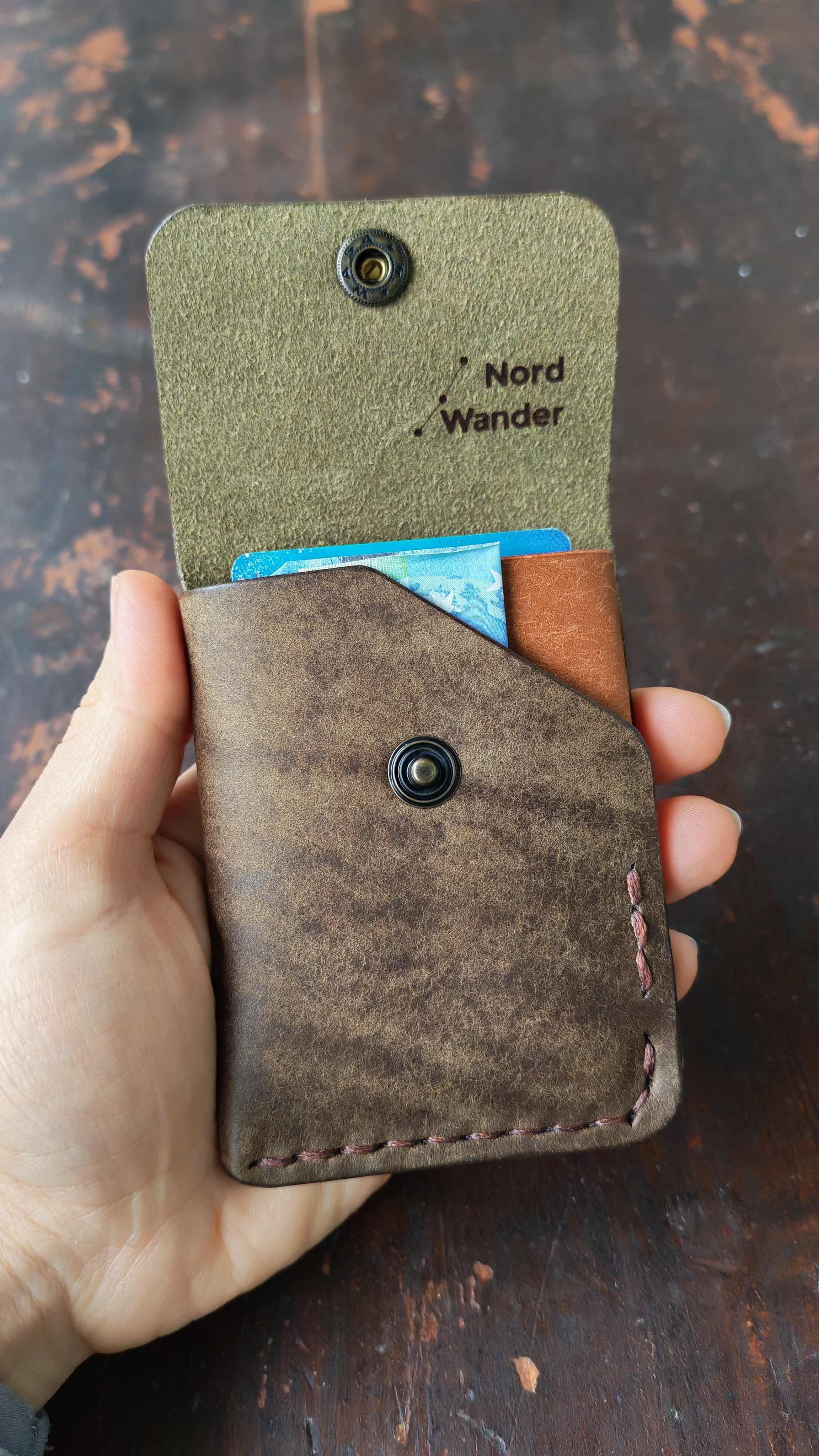 Alnilam – Handmade Full-Grain Leather Card Holder