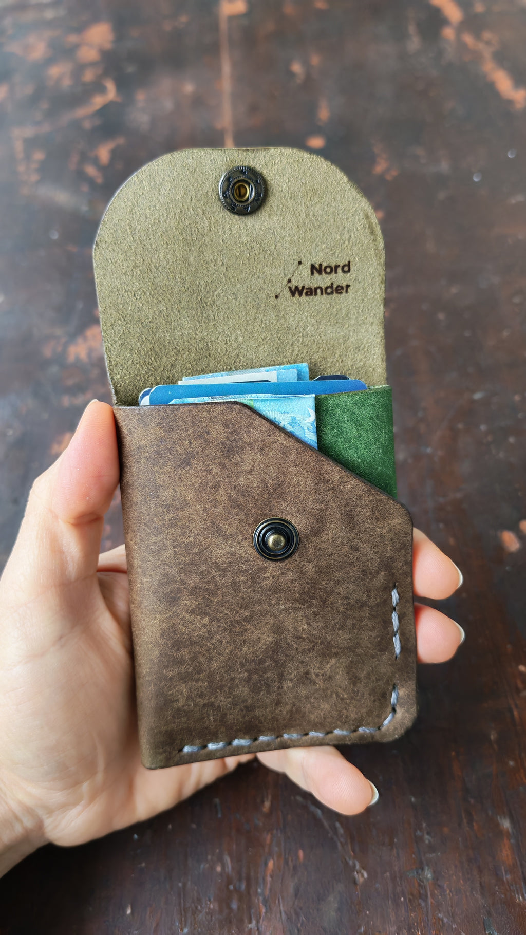 Alnilam – Handmade Full-Grain Leather Card Holder