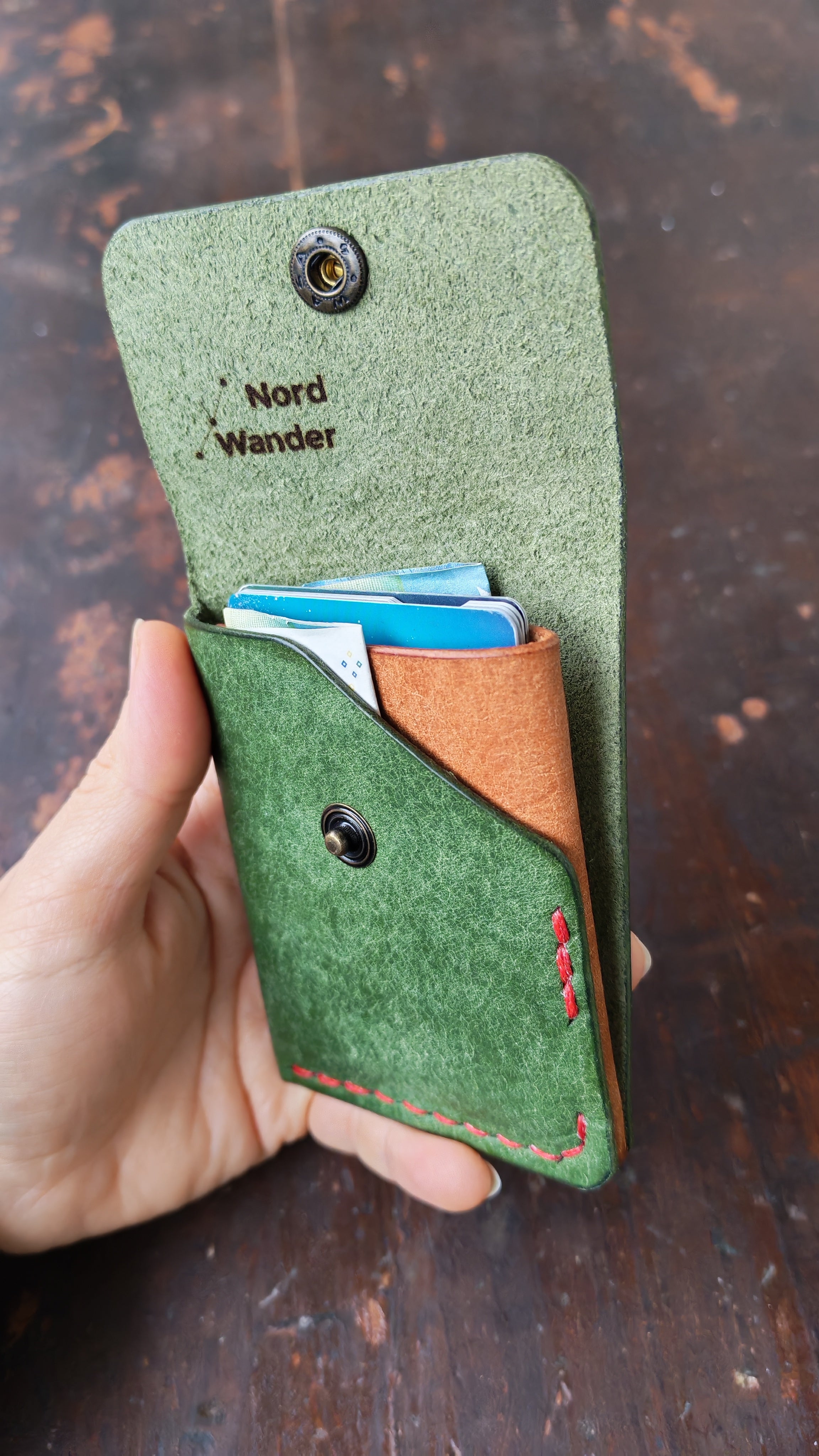 Alnilam – Handmade Full-Grain Leather Card Holder