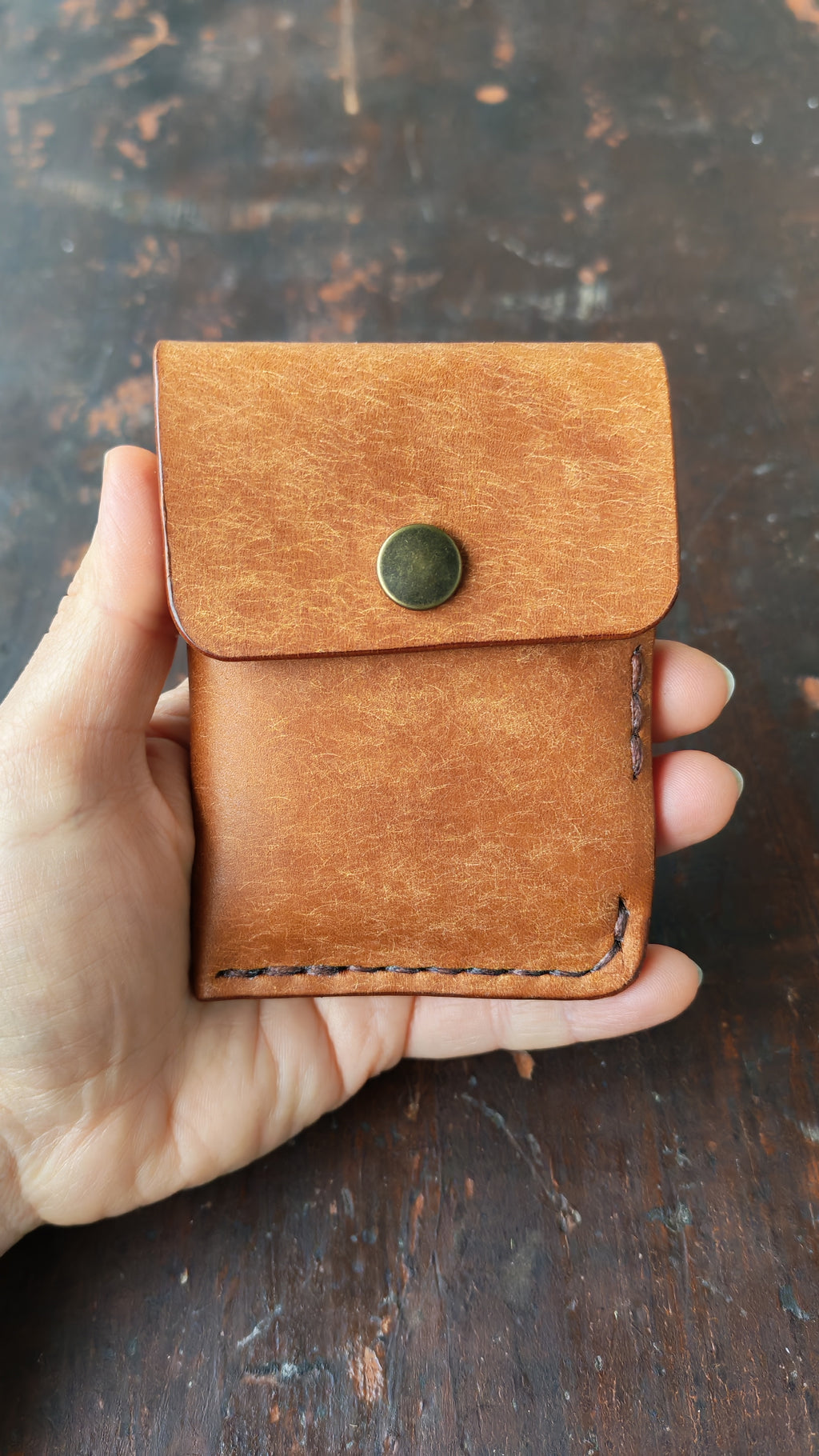Alnilam – Handmade Full-Grain Leather Card Holder