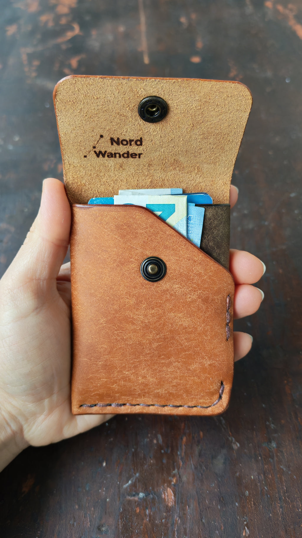 Alnilam – Handmade Full-Grain Leather Card Holder
