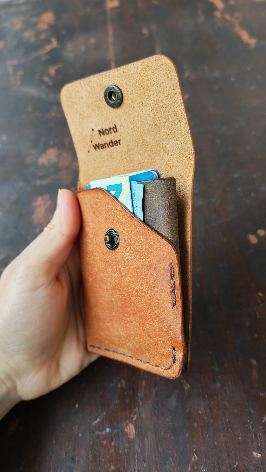 Alnilam – Handmade Full-Grain Leather Card Holder