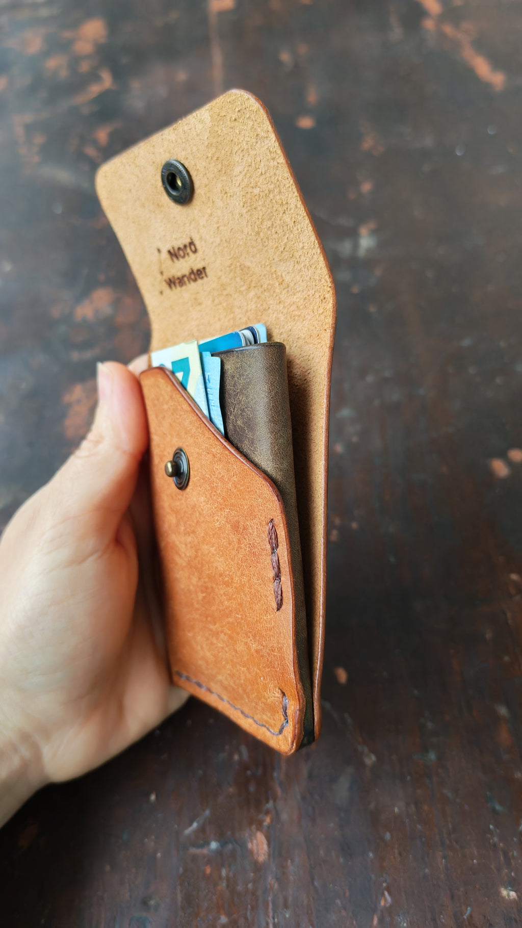 Alnilam – Handmade Full-Grain Leather Card Holder