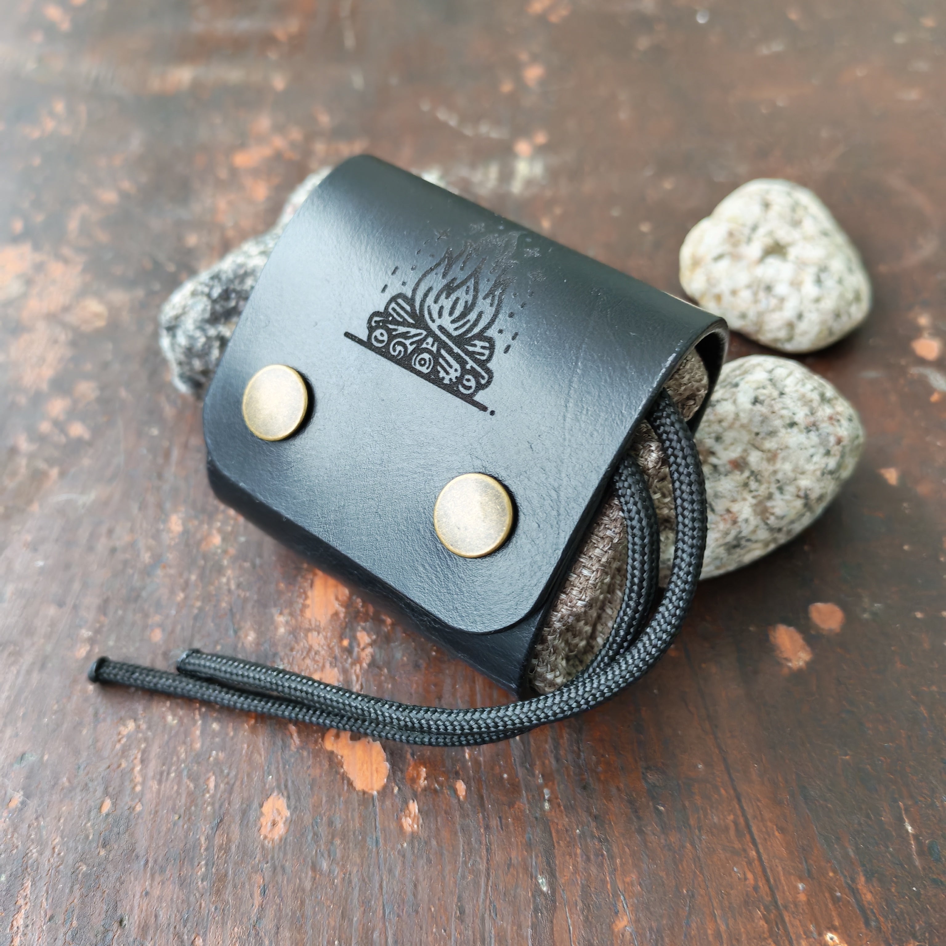 Foldable Leather Belt Pouch