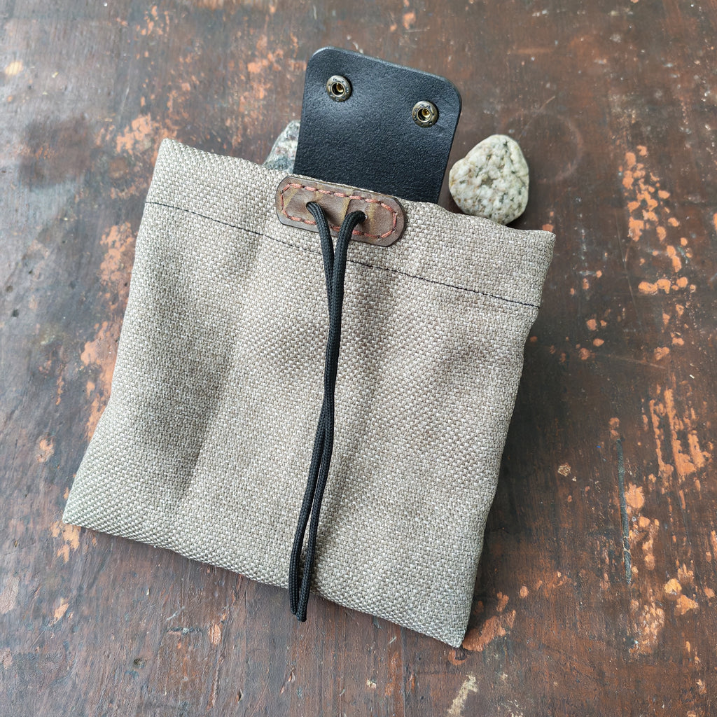 Foldable Leather Belt Pouch