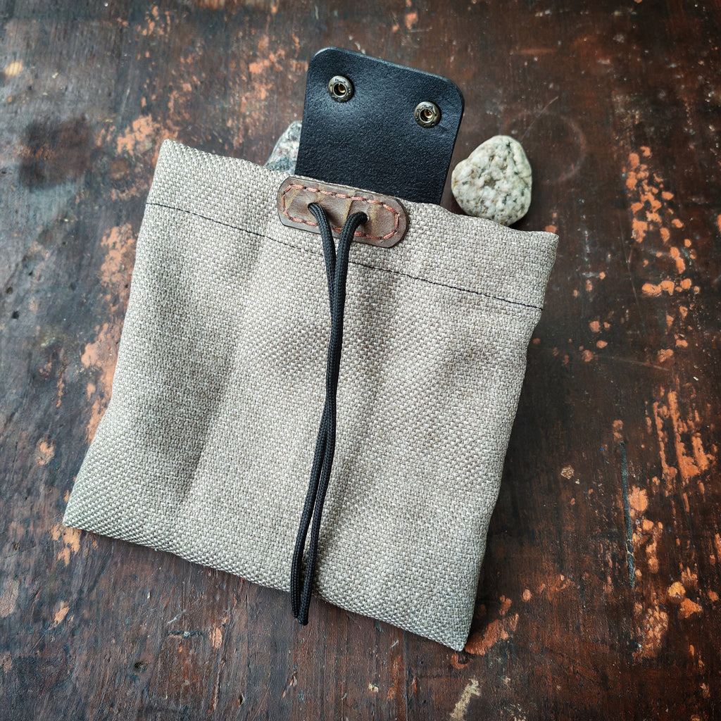 Faltbare Gürteltasche aus Leder