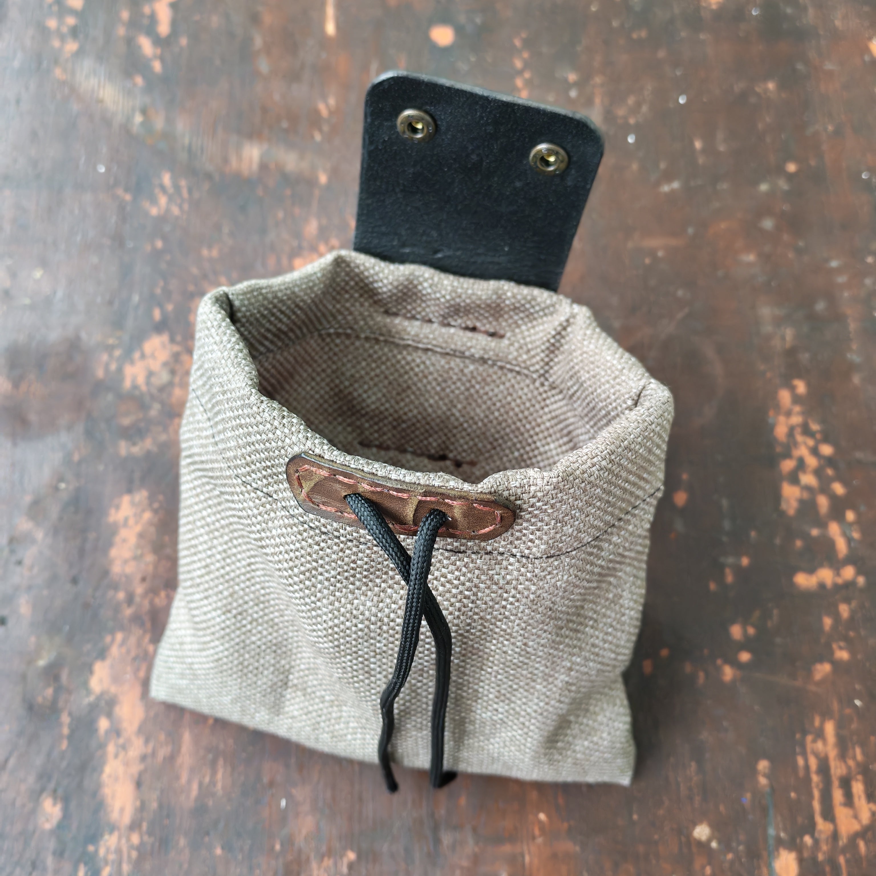 Foldable Leather Belt Pouch