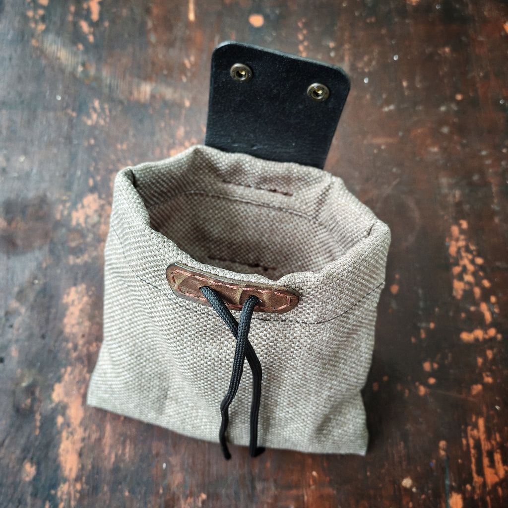 Faltbare Gürteltasche aus Leder