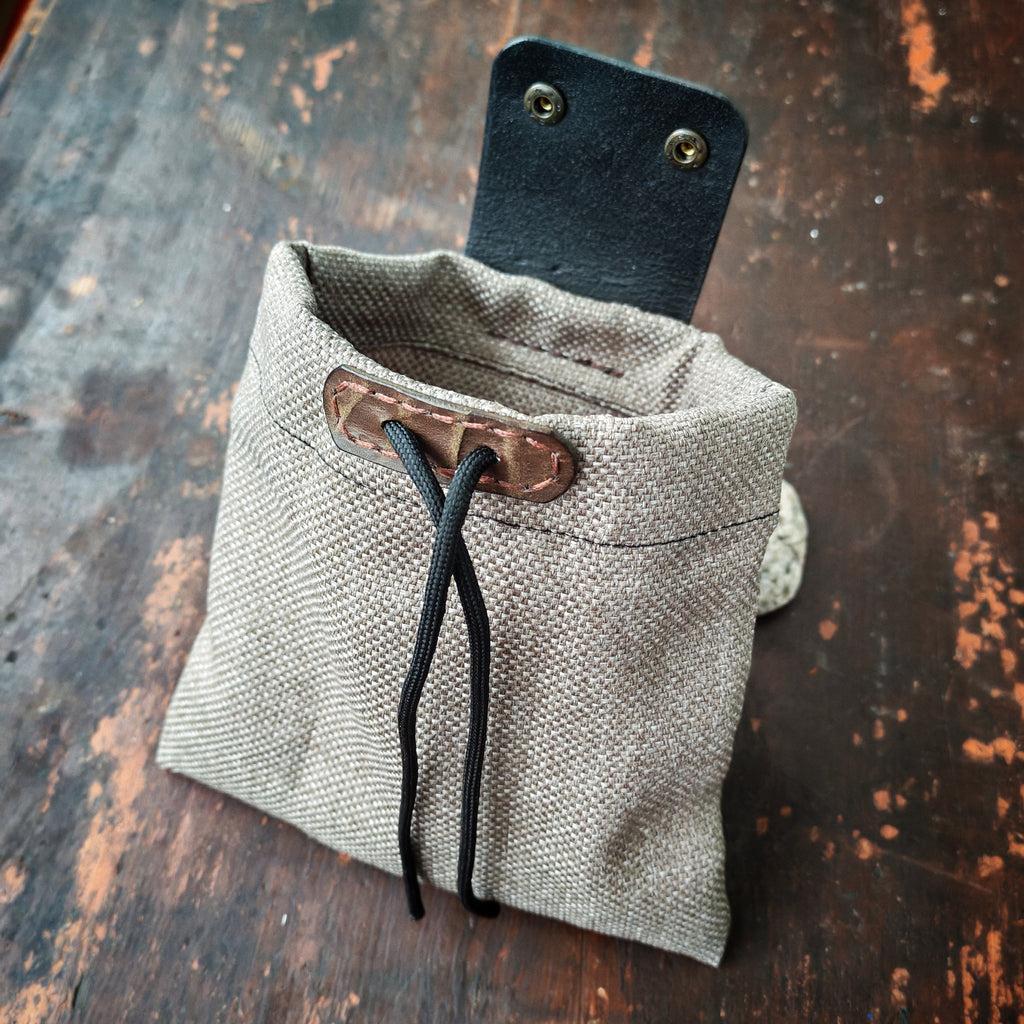 Faltbare Gürteltasche aus Leder