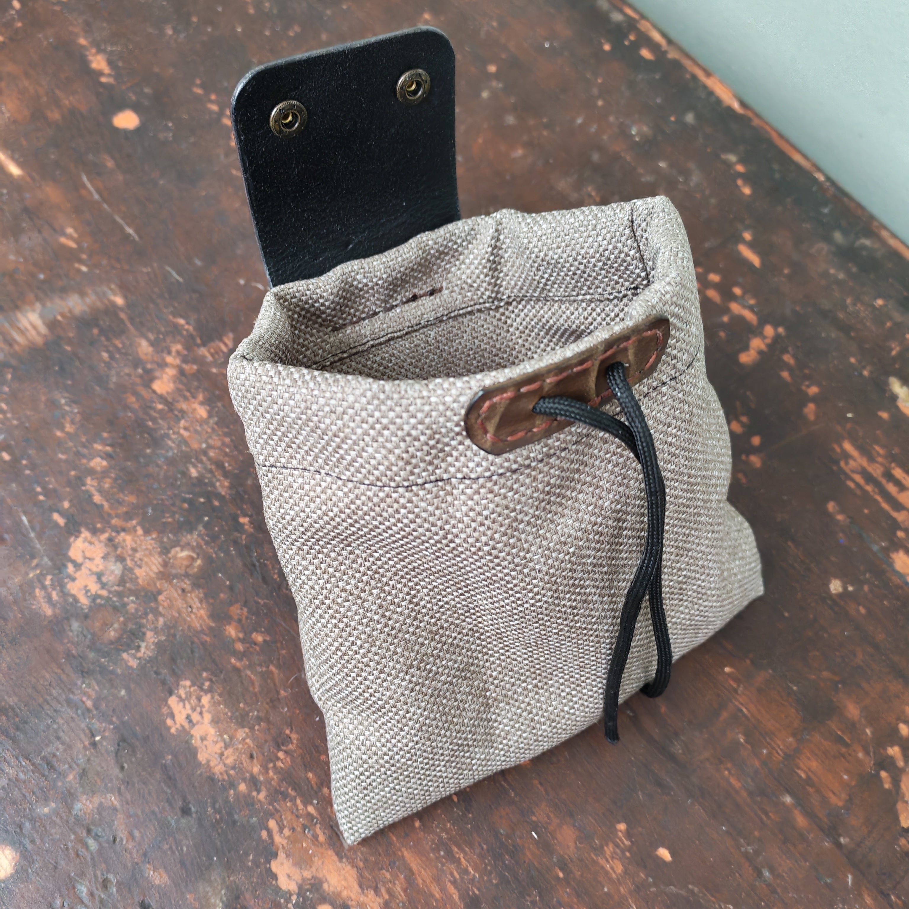 Foldable Leather Belt Pouch