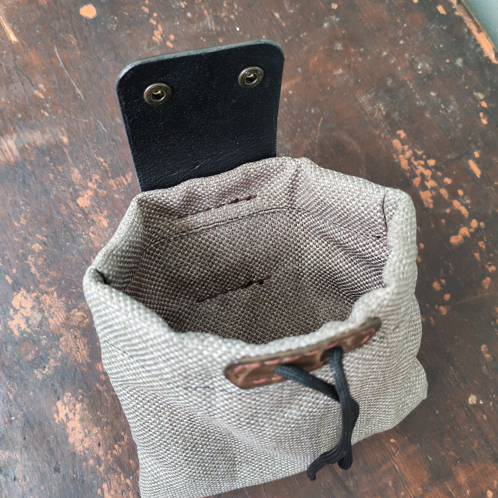 Foldable Leather Belt Pouch
