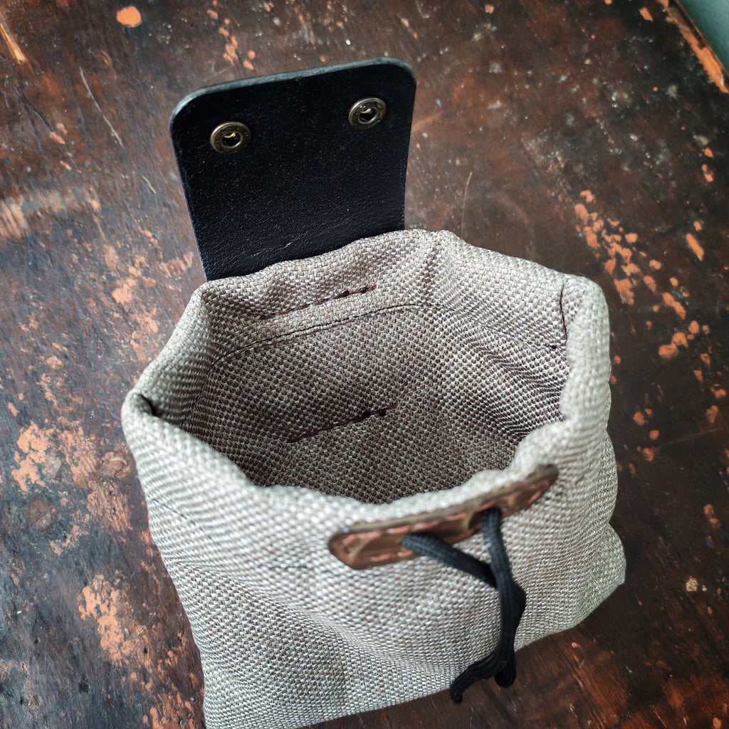 Faltbare Gürteltasche aus Leder