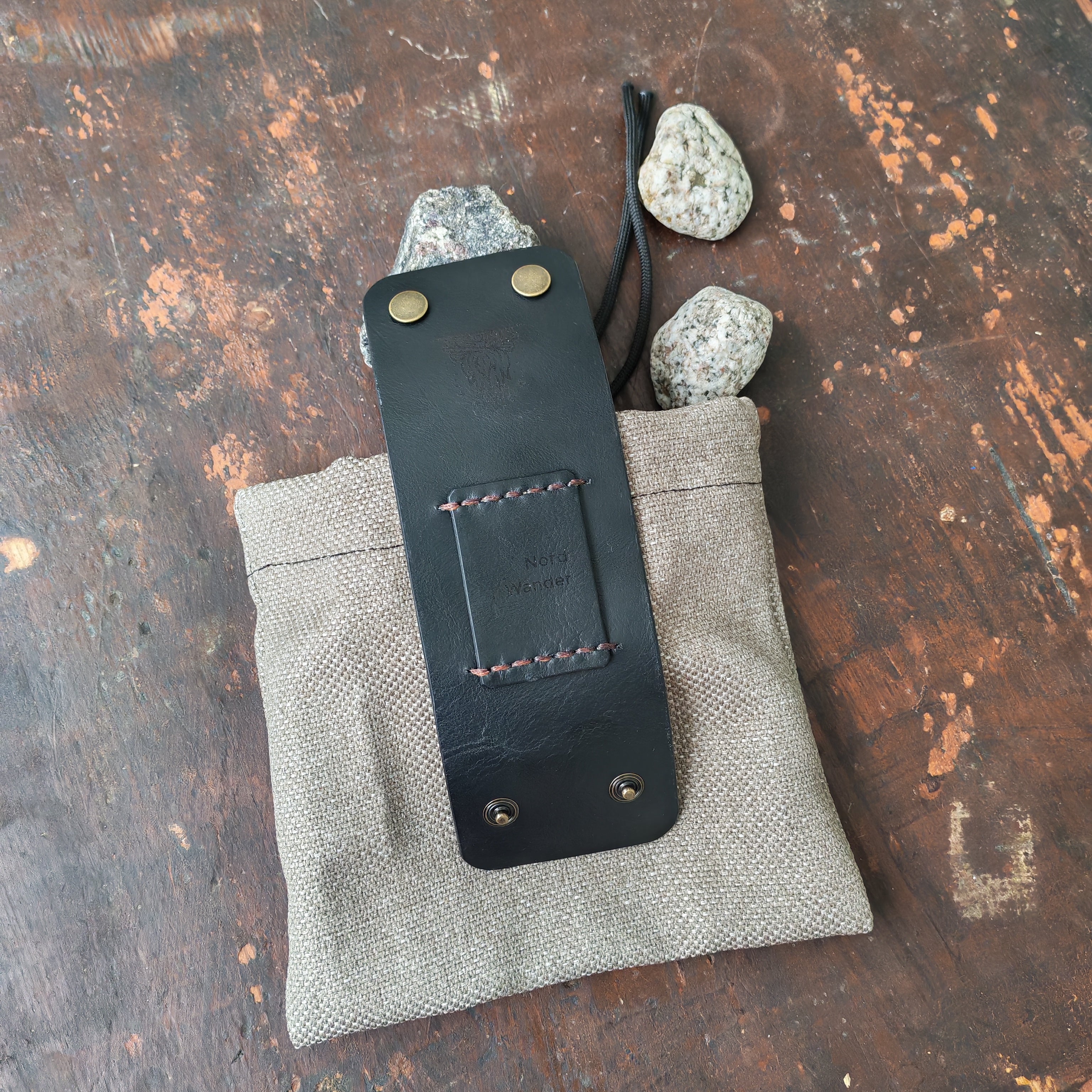 Foldable Leather Belt Pouch