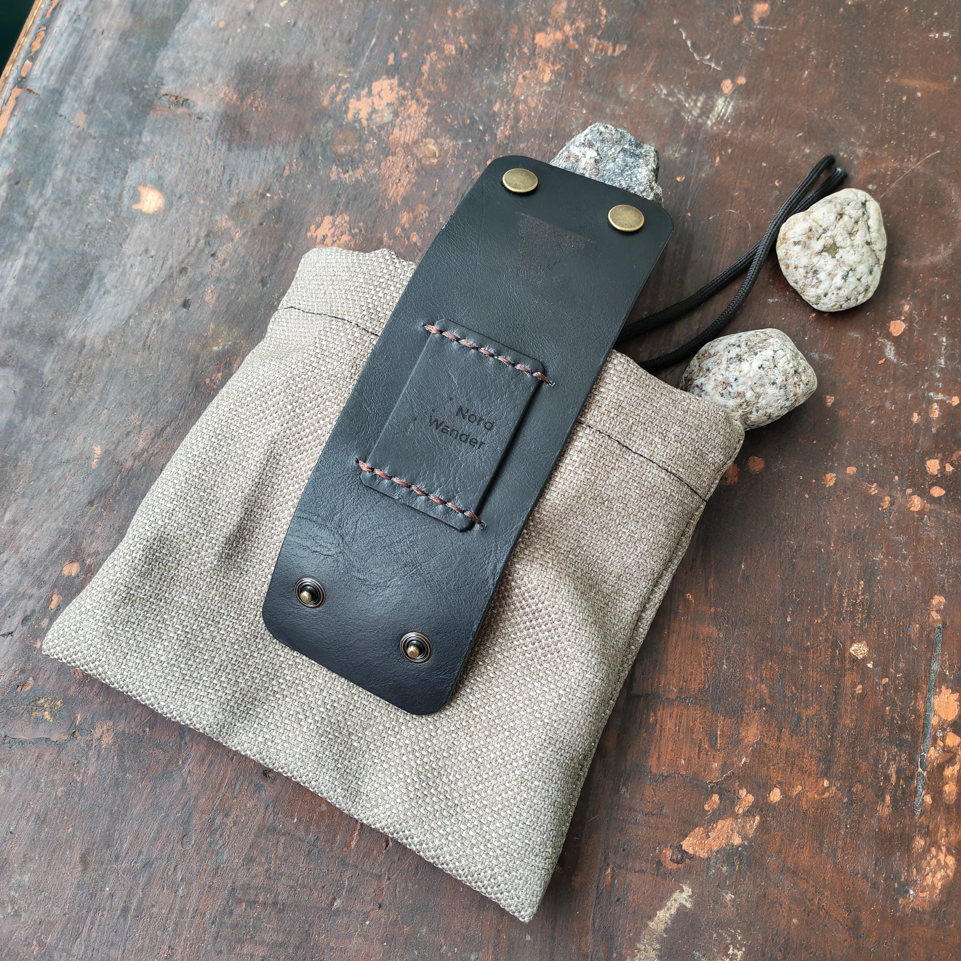 Foldable Leather Belt Pouch